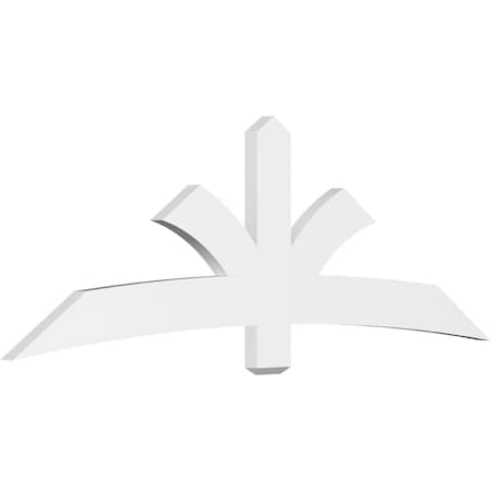 Ekena Millwork Davenport Architectural Grade PVC Gable Bracket, 84"W x 28"H x 2"D x 6"F, 8/12 Pitch GBP084X28X0206DAV00